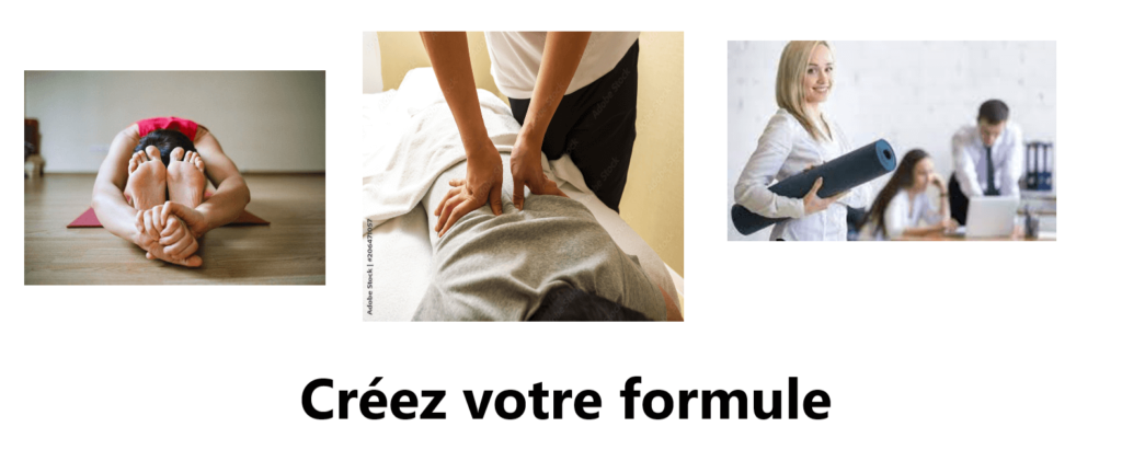 Formule bien-être Rennes: massge, cours de gym, gestion du stress. Cours à domicile -Cours en entreprise. Massage à domicile, massage en milieu professionnel