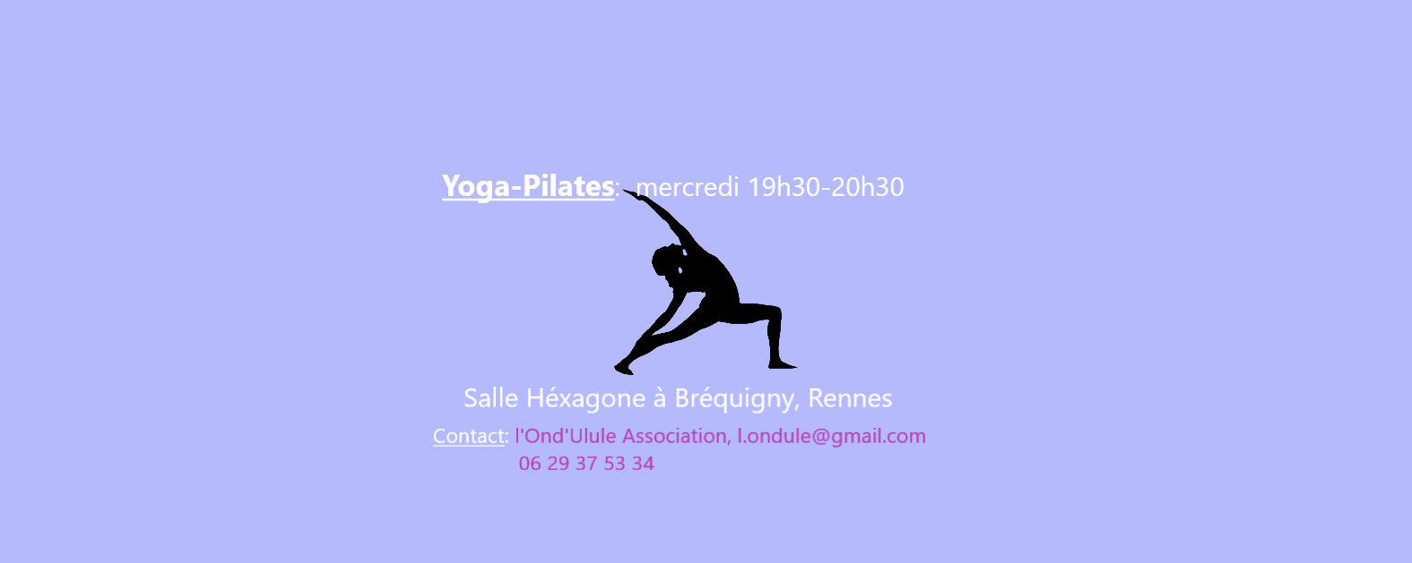 Yoga Pilates mercredi 19h30 à Rennes